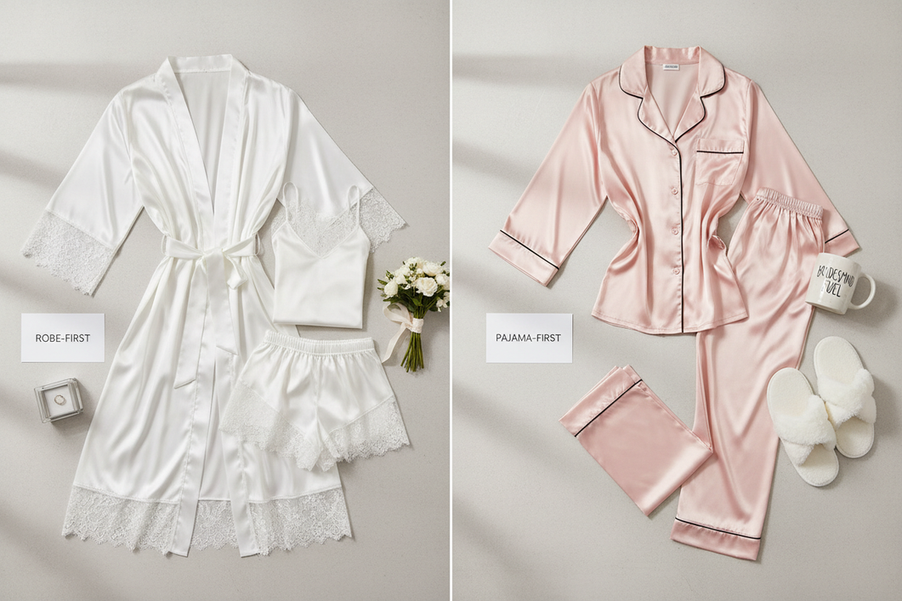Bridal Party Silk Robe and Pajama Bundles Planning Guide