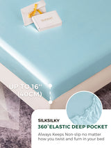 [Light Blue] SilkSilky  19Momme Bedding Set 004