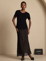 [Black] SilkSilky  Skirt 005