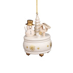Christian Ulbricht Ornament -  Music Box With Snowman