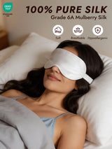 [White] SilkSilky  Eye Mask 002