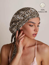 [Leopard] SilkSilky  Sleep Cap 001