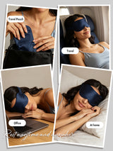 [Dark Blue] SilkSilky  Eye Mask 007