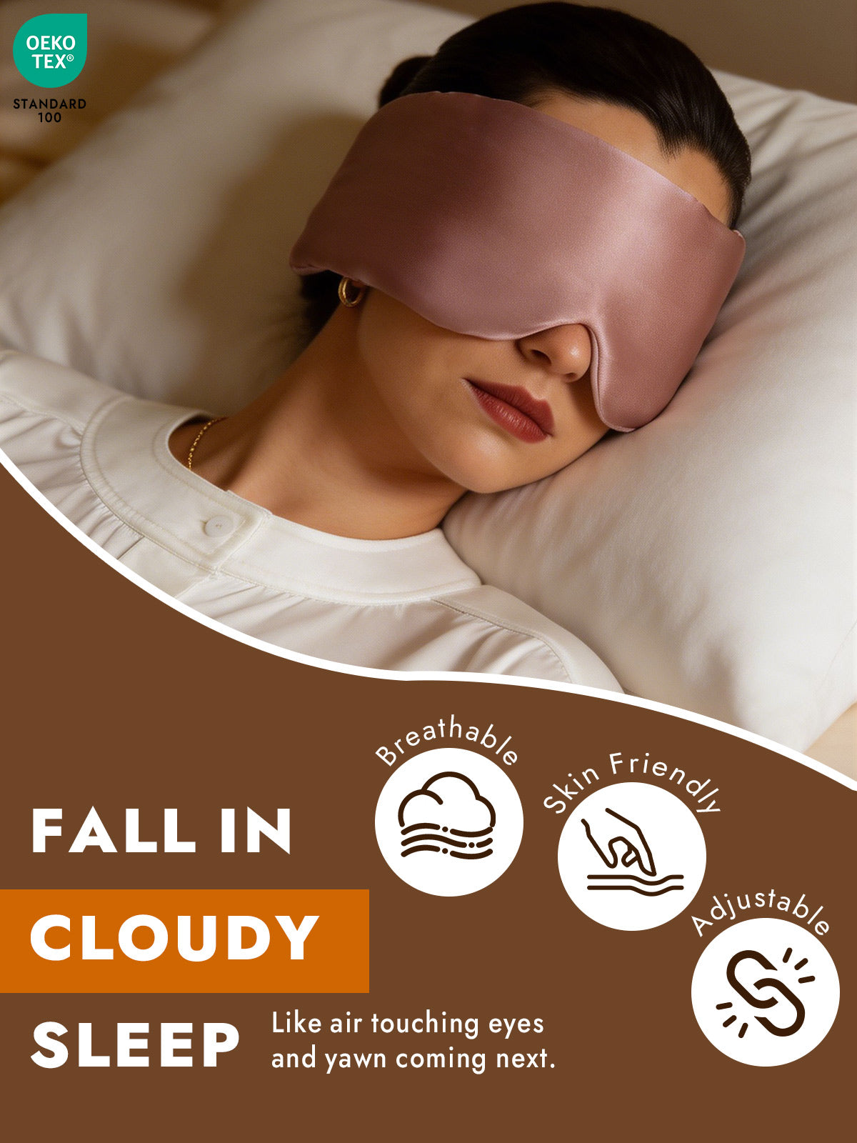 [PaleMauve+LightPink] SilkSilky  Eye Mask 002