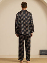 [Black Chain] SilkSilky  Long Sleeve Lapel Collar Men's Pajamas 007