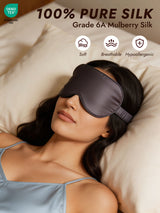 [Dark Gray] SilkSilky  Eye Mask 002