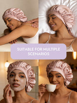 [Pink] SilkSilky  Sleep Cap 006