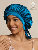 [Teal] SilkSilky  Sleep Cap 001