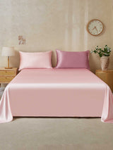 [PaleMauve+LightPink] SilkSilky  25Momme Bedding Set 001