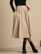 [Tan] SilkSilky  Skirt 004