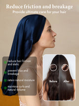 [Dark Blue] SilkSilky  Sleep Cap 004