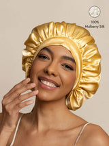 [Champagne] SilkSilky  Sleep Cap 001
