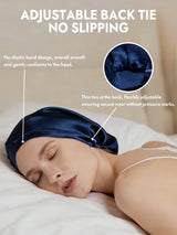 [Dark Blue] SilkSilky  Sleep Cap 005