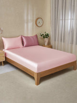 [PaleMauve+LightPink] SilkSilky  22Momme Bedding Set 001