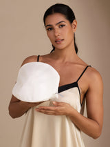 White silk laundry wash bag for delicate garment care