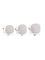 3-piece white laundry wash bags for silk care in S, M and L sizes