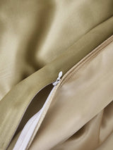 [Beige+Khaki] SilkSilky  22Momme Bedding Set 006