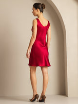 [Wine] SilkSilky  Sleeveless Dress 002