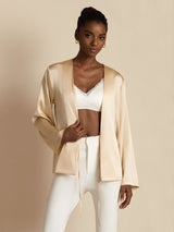 [Champagne] SilkSilky  Long Sleeve Women's Outerwear 007