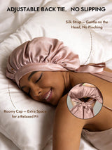 [Pink] SilkSilky  Sleep Cap 004