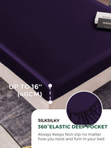 [Deep Purple] SilkSilky  22Momme Pure Silk Bedding Set 004,