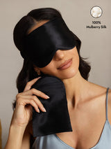 [Black] SilkSilky  Eye Mask 001