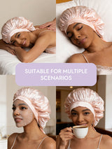 [Light Pink] SilkSilky  Sleep Cap 006