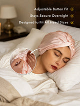 [Pink] SilkSilky  Sleep Cap 002