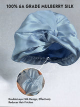 [Steel Blue] SilkSilky  Sleep Cap 003