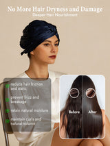 [Dark Blue] SilkSilky  Sleep Cap 004