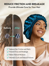 [Teal] SilkSilky  Sleep Cap 003