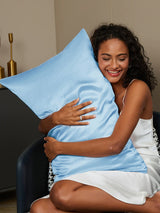 [Light Blue] SilkSilky  19Momme Pillowcase 002