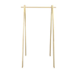 Solid Wood No Tool Assembly Collapsible Aesthetic Clothing Garment Rack