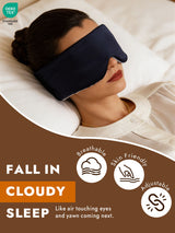 [DarkBlue+LightBlue] SilkSilky  Eye Mask 002