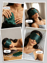 [Dark Green] SilkSilky  Eye Mask 007