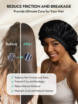 [Black] SilkSilky  Sleep Cap 003