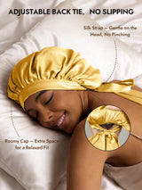 [Champagne] SilkSilky  Sleep Cap 004