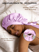 [Lavender] SilkSilky  Sleep Cap 004