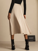 [Tan] SilkSilky  Skirt 005