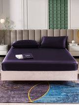 [Deep Purple] SilkSilky  22Momme Bedding Set 001