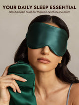 [Dark Green] SilkSilky  Eye Mask 006