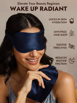[Dark Blue] SilkSilky  Eye Mask 005