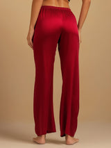 [Wine] SilkSilky  Women's Sleep Pants 002