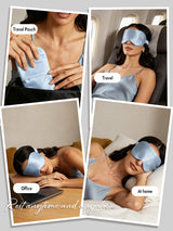 [Light Blue] SilkSilky  Eye Mask 007
