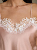 [Tuscany] SilkSilky  Spaghetti Strap V Neck Camisole Top 004