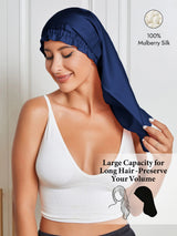 [Dark Blue] SilkSilky  Sleep Cap 001