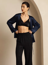 [Dark Blue] SilkSilky  Long Sleeve Women's Outerwear 007