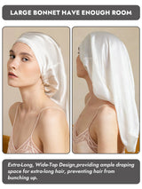 [White] SilkSilky  Sleep Cap 003
