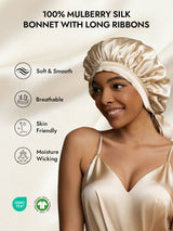 [Beige] SilkSilky  Sleep Cap 002