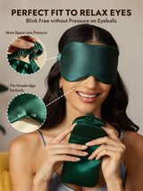[Dark Green] SilkSilky  Eye Mask 003